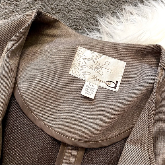 Taupe open-front blazer - Picture 3 of 5